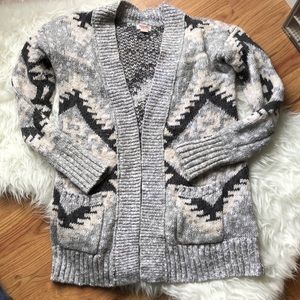 Tribal Print Knit Sweater